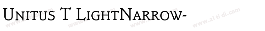 Unitus T LightNarrow字体转换
